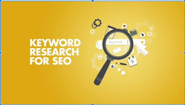 Keyword Research For SEO is written  on the Yellow Background 